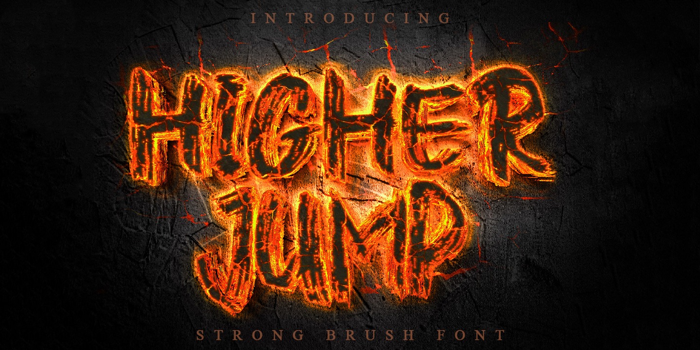 Beispiel einer Higher Jump Regular-Schriftart